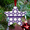 Connected Circles Metal Star Ornament - Lifestyle