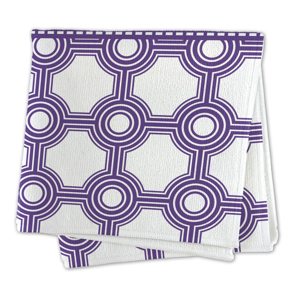 Connected Circles Microfiber Dish Rag - FOLDED (square)