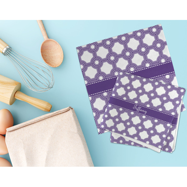 Connected Circles Microfiber Dish Rag - LIFESTYLE