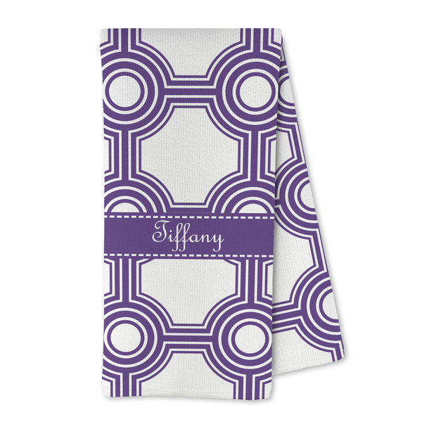 Custom Connected Circles Kitchen Towel - Microfiber (Personalized)