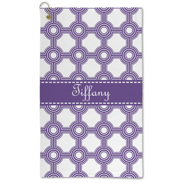 Custom Connected Circles Microfiber Golf Towel - Large (Personalized)