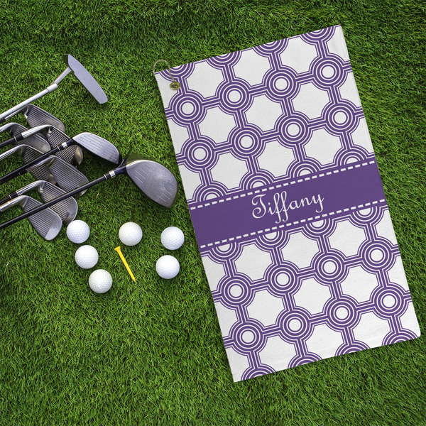 Connected Circles Microfiber Golf Towels - LIFESTYLE