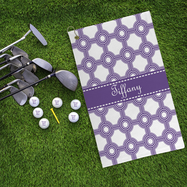 Connected Circles Microfiber Golf Towels - LIFESTYLE