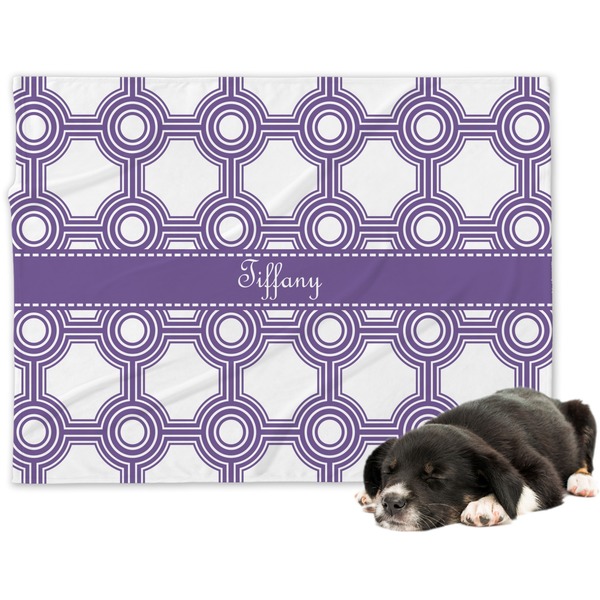 Custom Connected Circles Dog Blanket (Personalized)