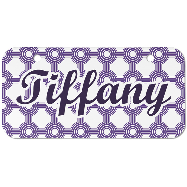 Connected Circles Mini Bicycle License Plate - Two Holes