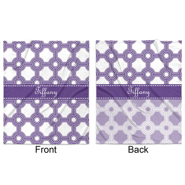 Connected Circles Minky Blanket - 50"x60" - Double Sided - Front & Back