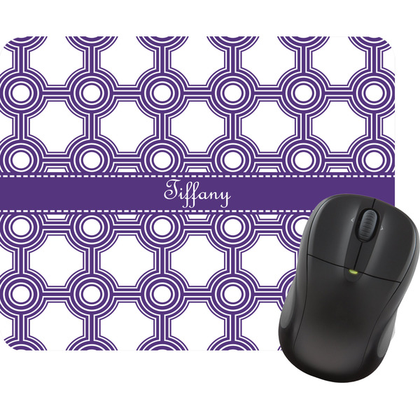 Custom Connected Circles Rectangular Mouse Pad (Personalized)