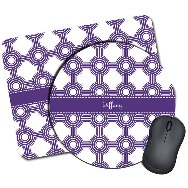 Custom Connected Circles Mouse Pad (Personalized)