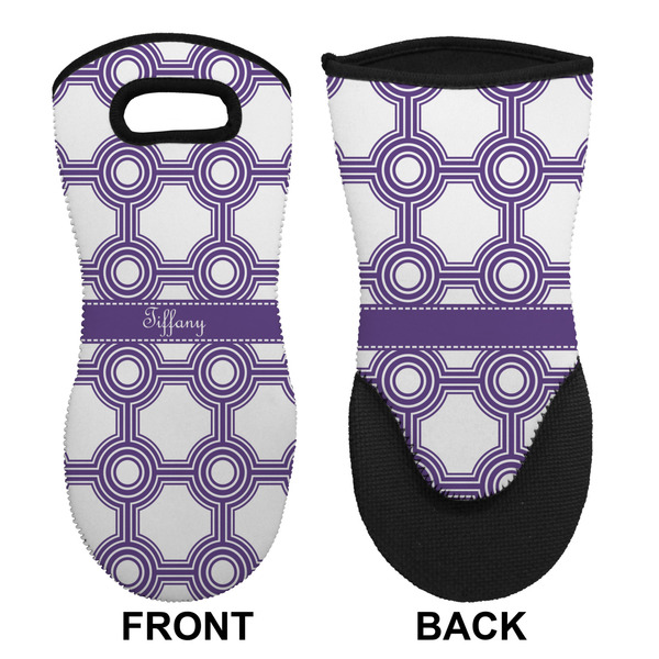 Connected Circles Neoprene Oven Mitt (Front & Back)