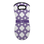 Connected Circles Neoprene Oven Mitt - Single w/ Name or Text