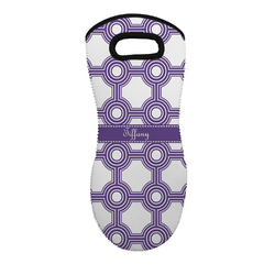 Connected Circles Neoprene Oven Mitt - Single w/ Name or Text