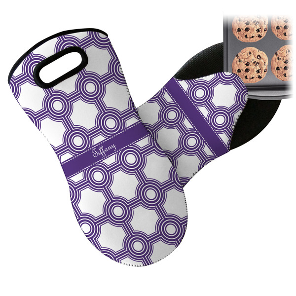 Connected Circles Neoprene Oven Mitt