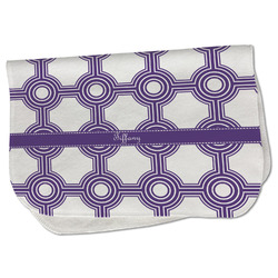Connected Circles Burp Cloth - Fleece w/ Name or Text