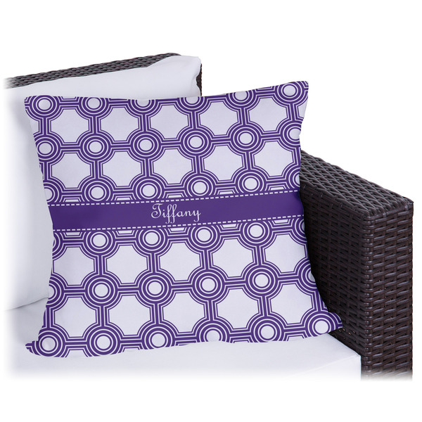 Custom Connected Circles Outdoor Pillow (Personalized)
