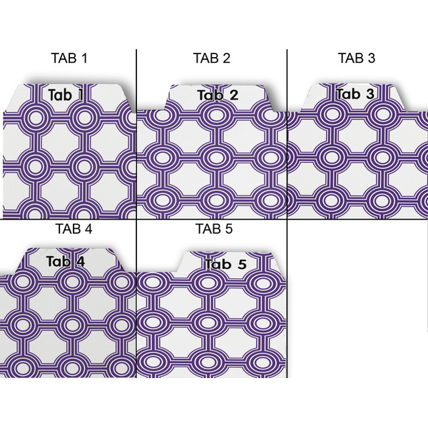 Connected Circles Page Dividers - Set of 5 - Approval