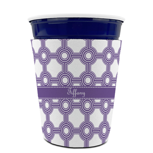 Connected Circles Party Cup Sleeves - without bottom - FRONT (on cup)