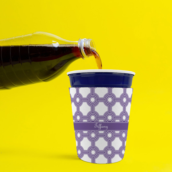 Connected Circles Party Cup Sleeves - without bottom - Lifestyle