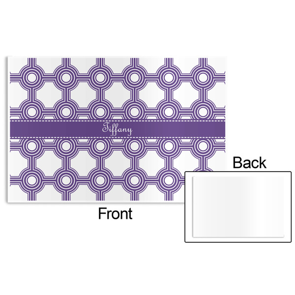 Connected Circles Disposable Paper Placemat - Front & Back