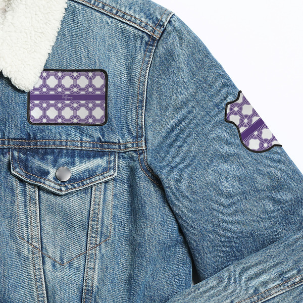 Connected Circles Patches Lifestyle Jean Jacket Detail
