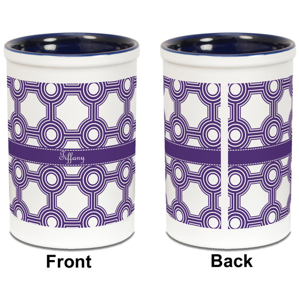 Connected Circles Pencil Holder - Blue - approval