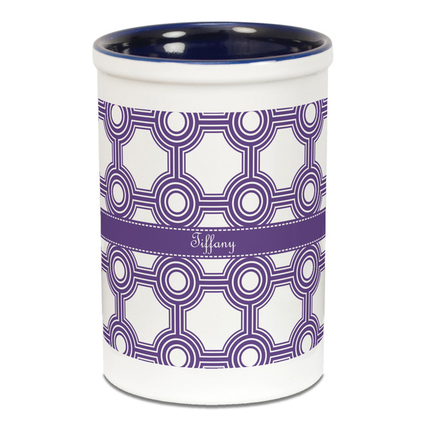 Connected Circles Pencil Holder - Blue