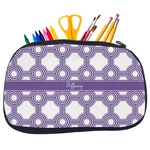 Connected Circles Neoprene Pencil Case - Medium w/ Name or Text