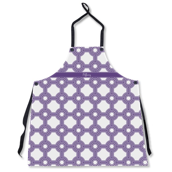 Custom Connected Circles Apron Without Pockets w/ Name or Text