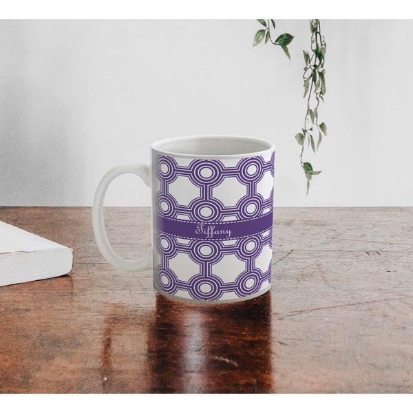 Connected Circles Personalized Coffee Mug - Lifestyle