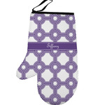 Connected Circles Left Oven Mitt (Personalized)