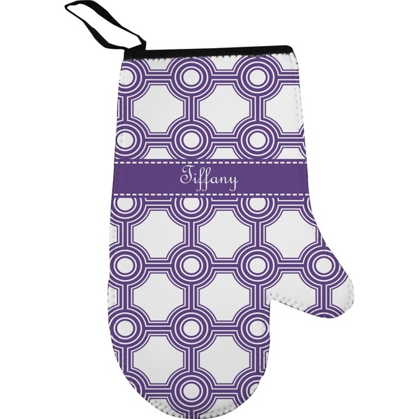 Connected Circles Personalized Oven Mitt