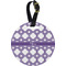 Connected Circles Personalized Round Luggage Tag