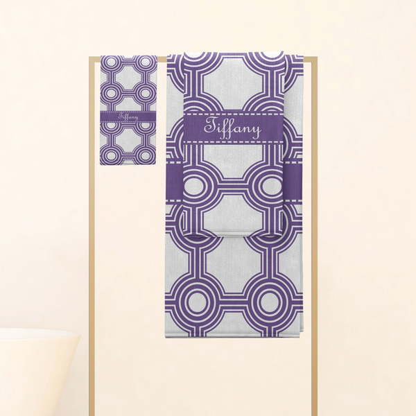 Connected Circles Personalized Towel Set