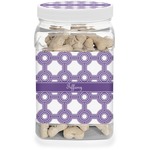 Connected Circles Dog Treat Jar (Personalized)
