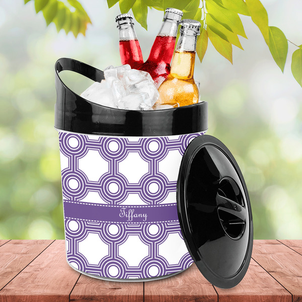 Connected Circles Plastic Ice Bucket - LIFESTYLE