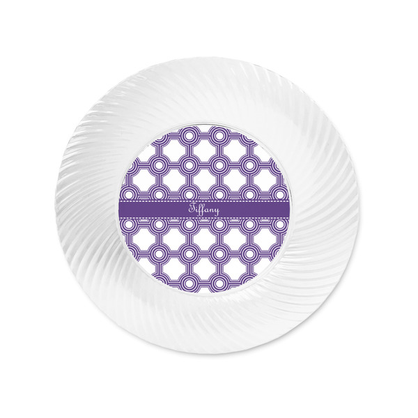 Connected Circles Plastic Party Appetizer & Dessert Plates - Approval