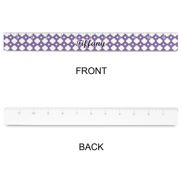 Connected Circles Plastic Ruler - 12" - APPROVAL