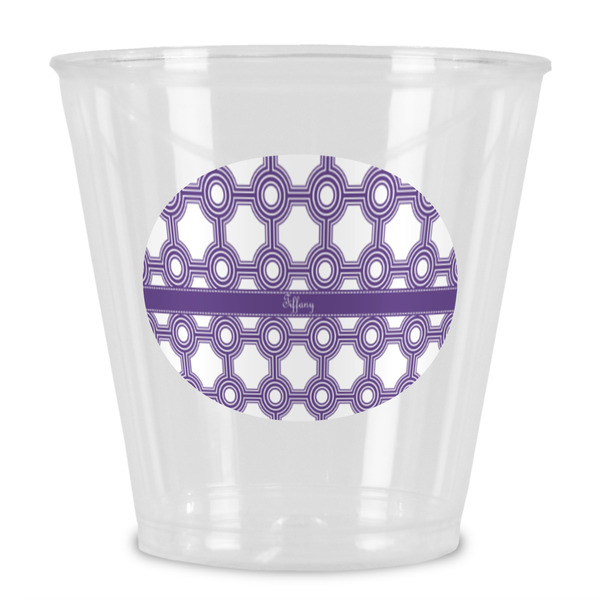 Custom Connected Circles Plastic Shot Glass (Personalized)