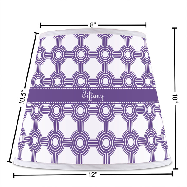 Connected Circles Poly Film Empire Lampshade - Dimensions