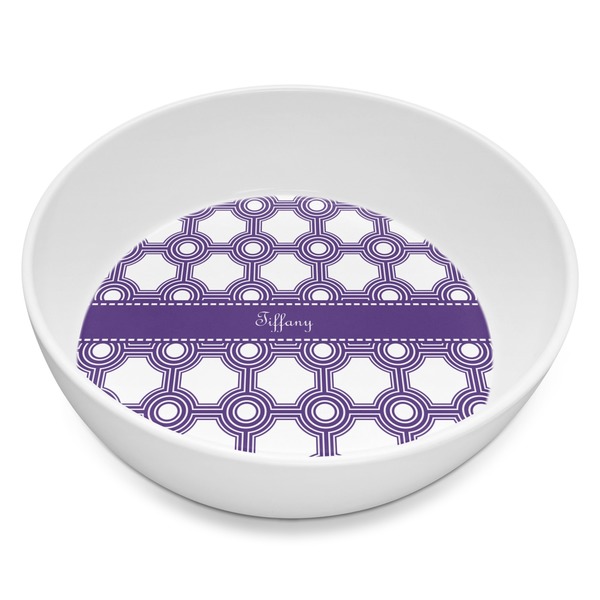 Custom Connected Circles Melamine Bowl - 8 oz (Personalized)