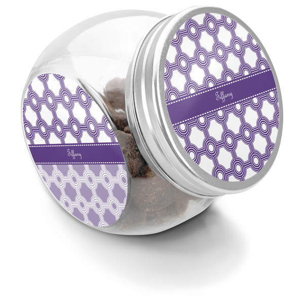 Custom Connected Circles Puppy Treat Jar (Personalized)