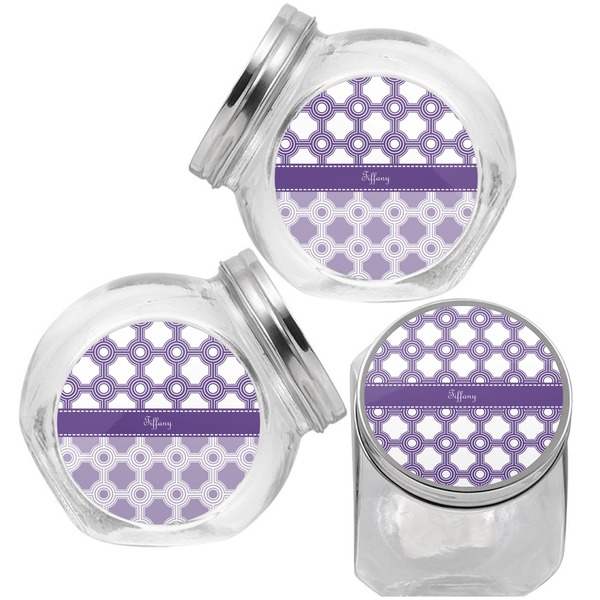 Connected Circles Puppy Treat Jar - Top Left Right