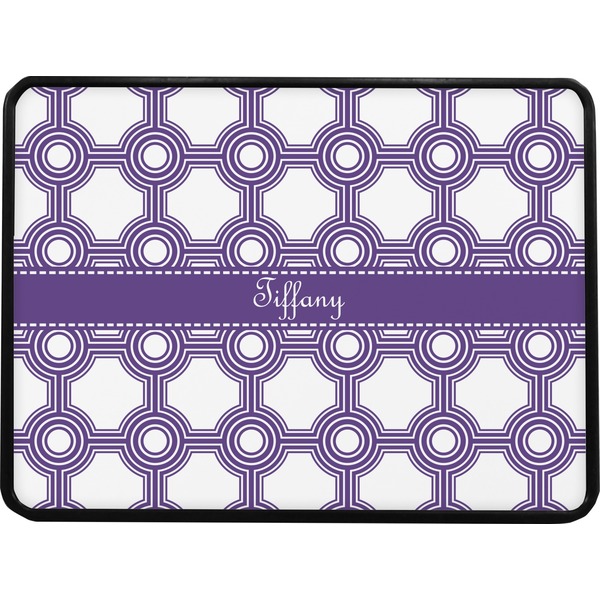 Connected Circles Rectangular Car Hitch Cover w/ FRP Insert (Select Size)