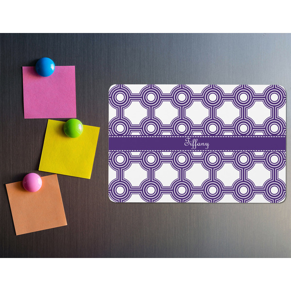 Connected Circles Rectangular Fridge Magnet - LIFESTYLE