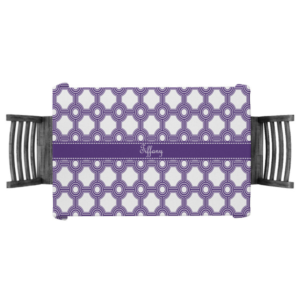 Custom Connected Circles Tablecloth - 58"x58" (Personalized)