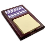 Connected Circles Red Mahogany Sticky Note Holder (Personalized)