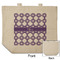 Connected Circles Reusable Cotton Grocery Bag - Front & Back View