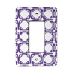 Connected Circles Rocker Style Light Switch Cover (Personalized)