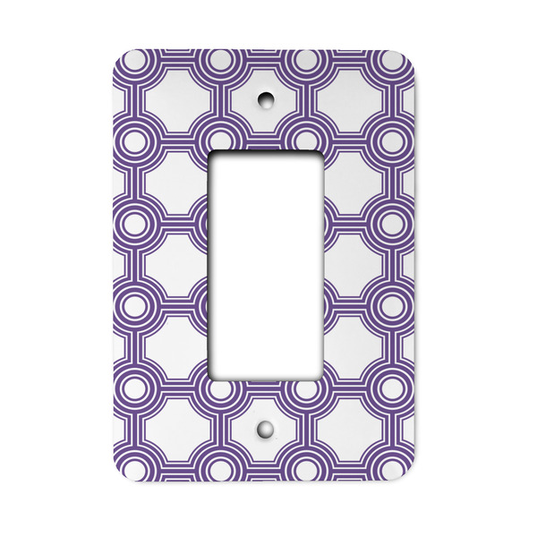 Custom Connected Circles Rocker Style Light Switch Cover