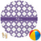Connected Circles Round Beach Towel (Personalized)