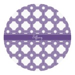 Connected Circles Round Decal - XLarge (Personalized)